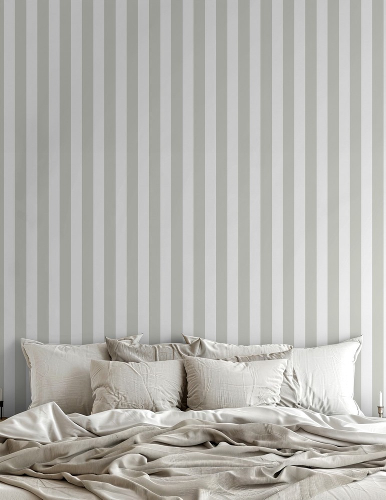 Obrázek Striped Linen Green - 1031601-07